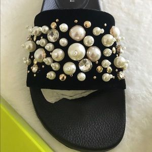 Gianni Bini Mui Mui Pearl Slides